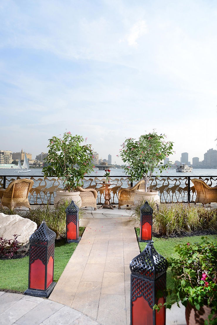Sofitel Gezirah Bar Promenade. Best Nile View Restaurants in Cairo, Egypt