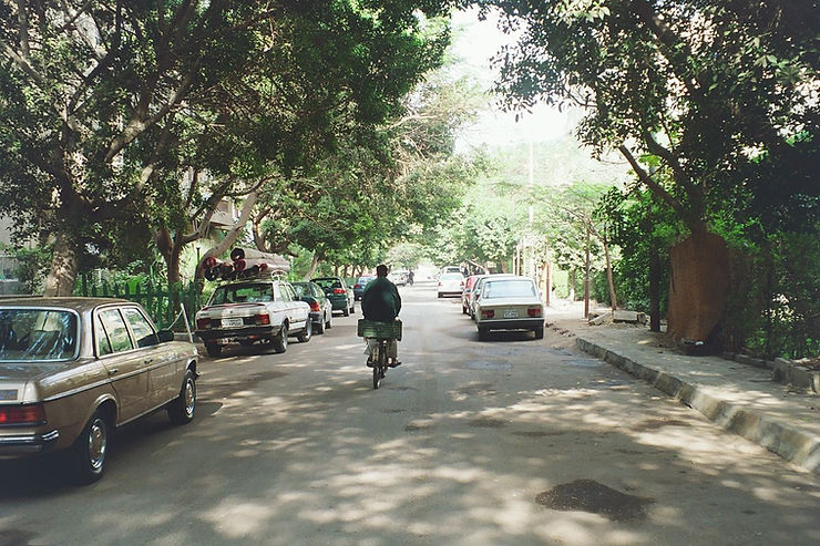 Maadi, a green neighborhood in Cairo, Egypt. Full of expats