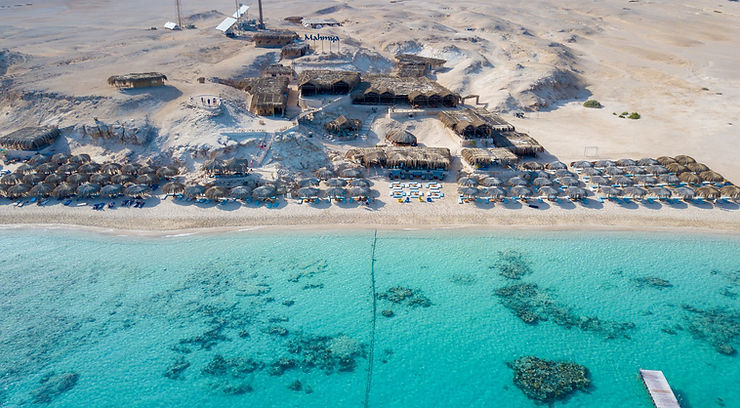 Mahmya island in Hurghada, Egypt. Best views in Egypt