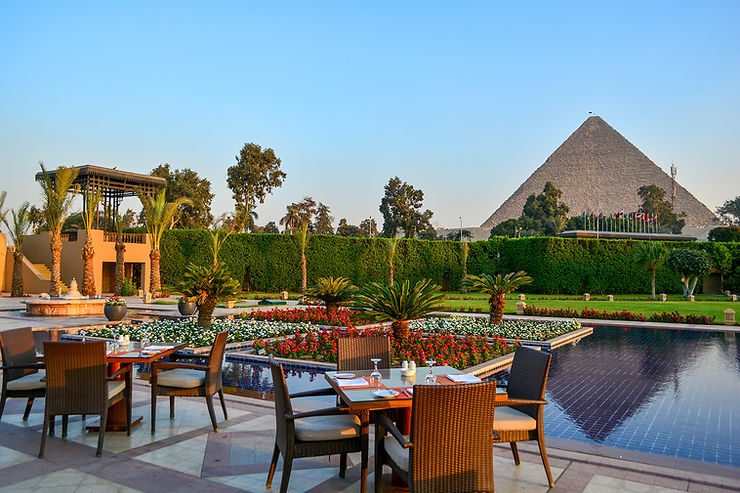 Marriott Mena House Hotel in Cairo, Egypt. Best views in Egypt