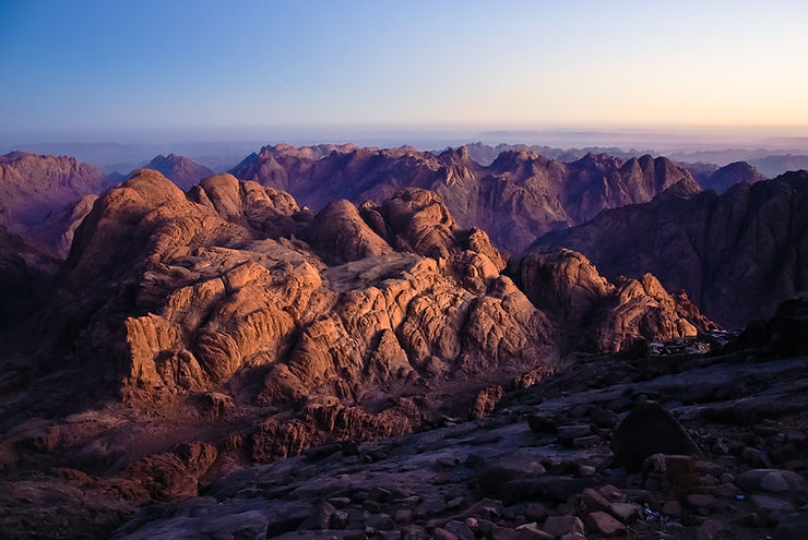 Mount Sinai is Gebel Moussa in Egypt in Saint Catherine area. Saint Catherine area and monastery are UNESCO world heritage sites in egypt