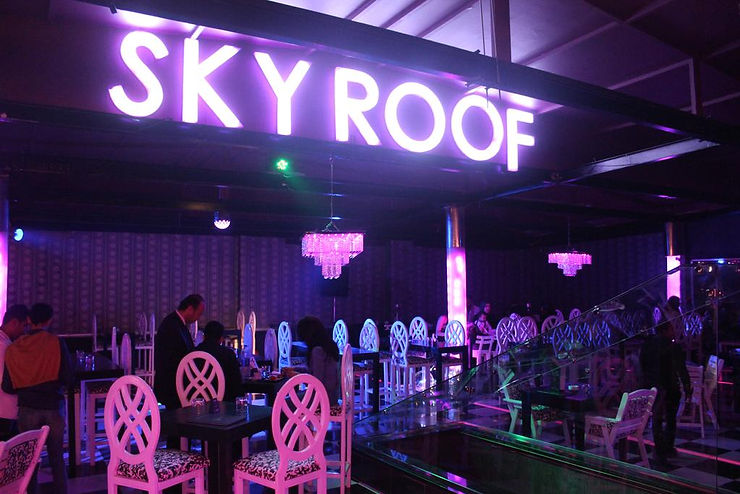 Sky Roof. Bars and Night Spots in Alexandria, Egypt