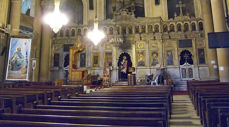 saint mark's coptic orthodox cathedral in alexandria, egypt. best churches, cathedrals and monasteries in egypt