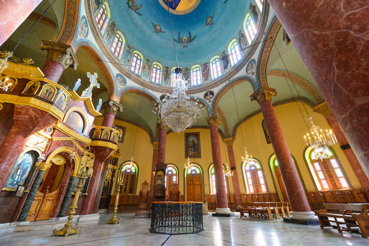church of st george or mar girgis in coptic cairo, egypt. best churches, cathedrals and monasteries in egypt